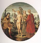 Girolamo di Benvenuto The Judgment of Paris (mk05) oil painting on canvas